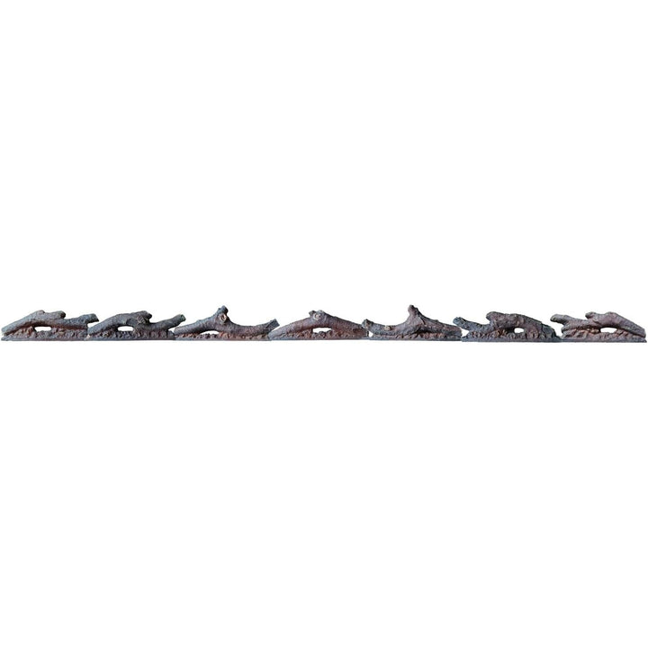 Electric Fireplace Wall Fireplace Recessed Electric Fireplace Fake Fireplace Logs Synthetic Resin Decoration Electric Transparent Logs Flame Suitable for 68" Electric Fireplaces 7Pieces - Just Closeouts Canada Inc.