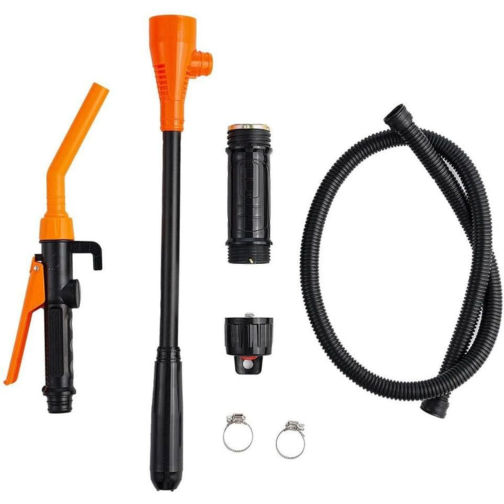 Electric Fuel Transfer Pump Powered,3GPM Portable Fluid Transfer Siphon Pump with Oil Pipeline,Battery Gas Pumps with Adjustable Flow Control Nozzle,for Gasoline Diesel Oil Gas Water Fish Tank - Just Closeouts Canada Inc.X004YP159X