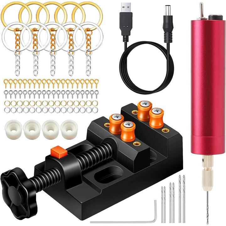 Electric Resin Drill Set, Precision Hand Drill Kit for DIY Resin Keychains Jewelry Making - Just Closeouts Canada Inc.