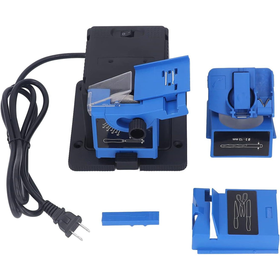 Electric Sharpener, Electric Drill Bit Sharpener Multi Function Scissor Drill Sharpening Machine Tool Household Electric Cutter Sharpening Machine for Grinding - Just Closeouts Canada Inc.X004A0SH89