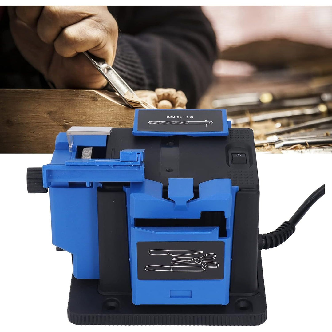 Electric Sharpener, Electric Drill Bit Sharpener Multi Function Scissor Drill Sharpening Machine Tool Household Electric Cutter Sharpening Machine for Grinding - Just Closeouts Canada Inc.X004A0SH89