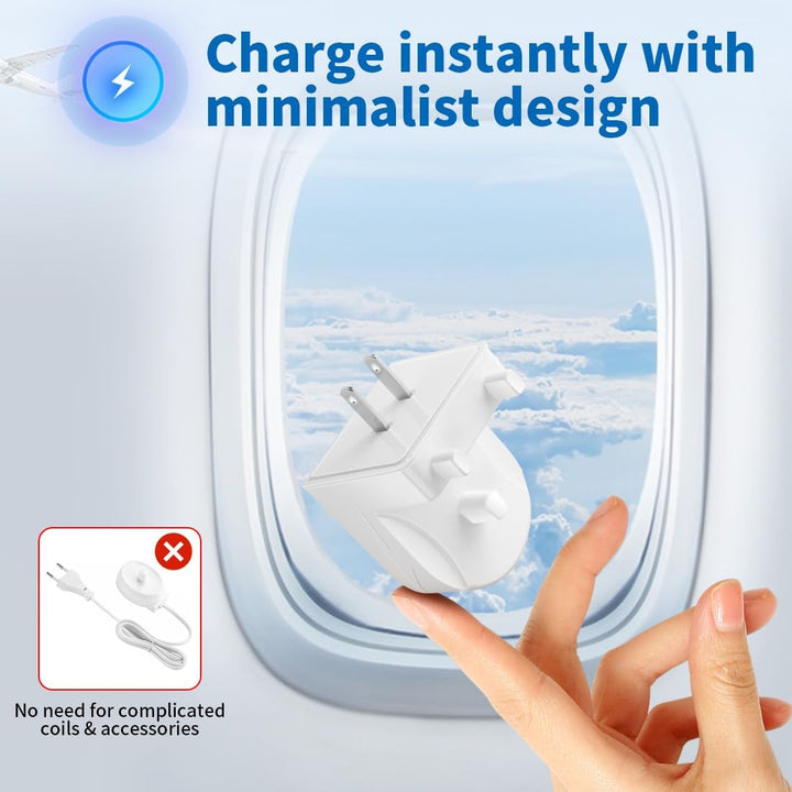 Electric Toothbrush Wall Charger for Philips Sonicare HX3000 HX6000 HX6100 HX8000 HX9000 Series, Wall Charger for Philips Sonicare Diamondclean Charging Station, US Plug, White - Just Closeouts Canada Inc.