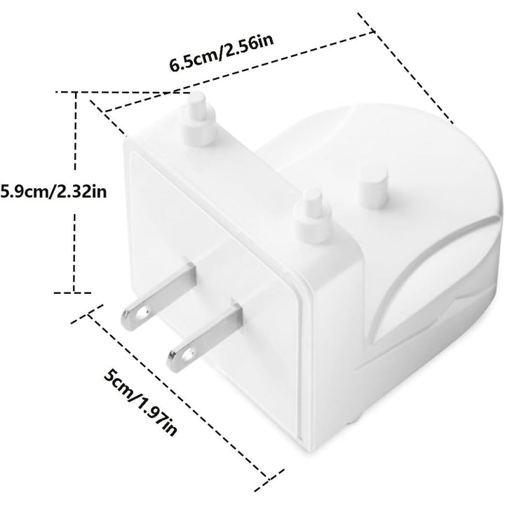 Electric Toothbrush Wall Charger for Philips Sonicare HX3000 HX6000 HX6100 HX8000 HX9000 Series, Wall Charger for Philips Sonicare Diamondclean Charging Station, US Plug, White - Just Closeouts Canada Inc.