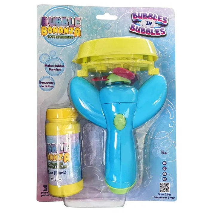 Electronic Bubble Machine for Kids | Bubble - in - Bubble, 4 oz Solution Included, B306 - Just Closeouts Canada Inc.4897112323068