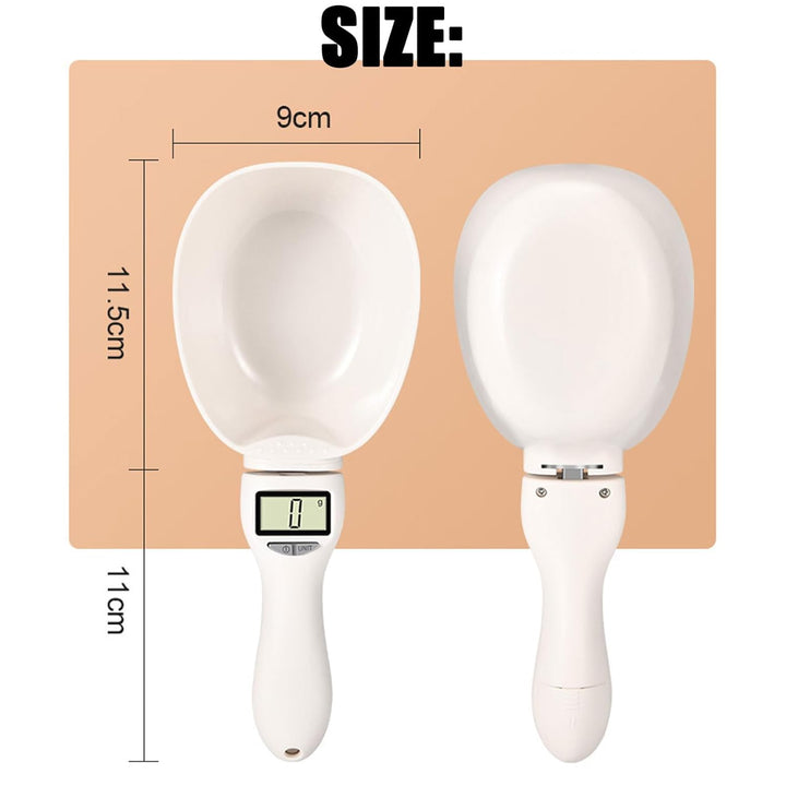 Electronic Measuring Spoon, Digital Measuring Spoon with Conversion, 800g/1g High Precision with LCD Screen, Household Weighing Scoop for Cooking Baking Pet Food (2Pcs) - Just Closeouts Canada Inc.X004YXTQAZ