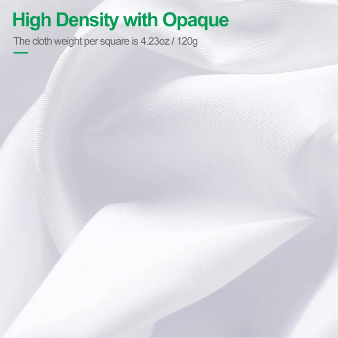 EMART 10x10 ft White Backdrop for Photography, Large Party Photo Background Curtain Drapes, Washable Polyester Fabric Back Drop Screen Sheet for Birthday Video Studio Portrait Photoshoot - Just Closeouts Canada Inc.