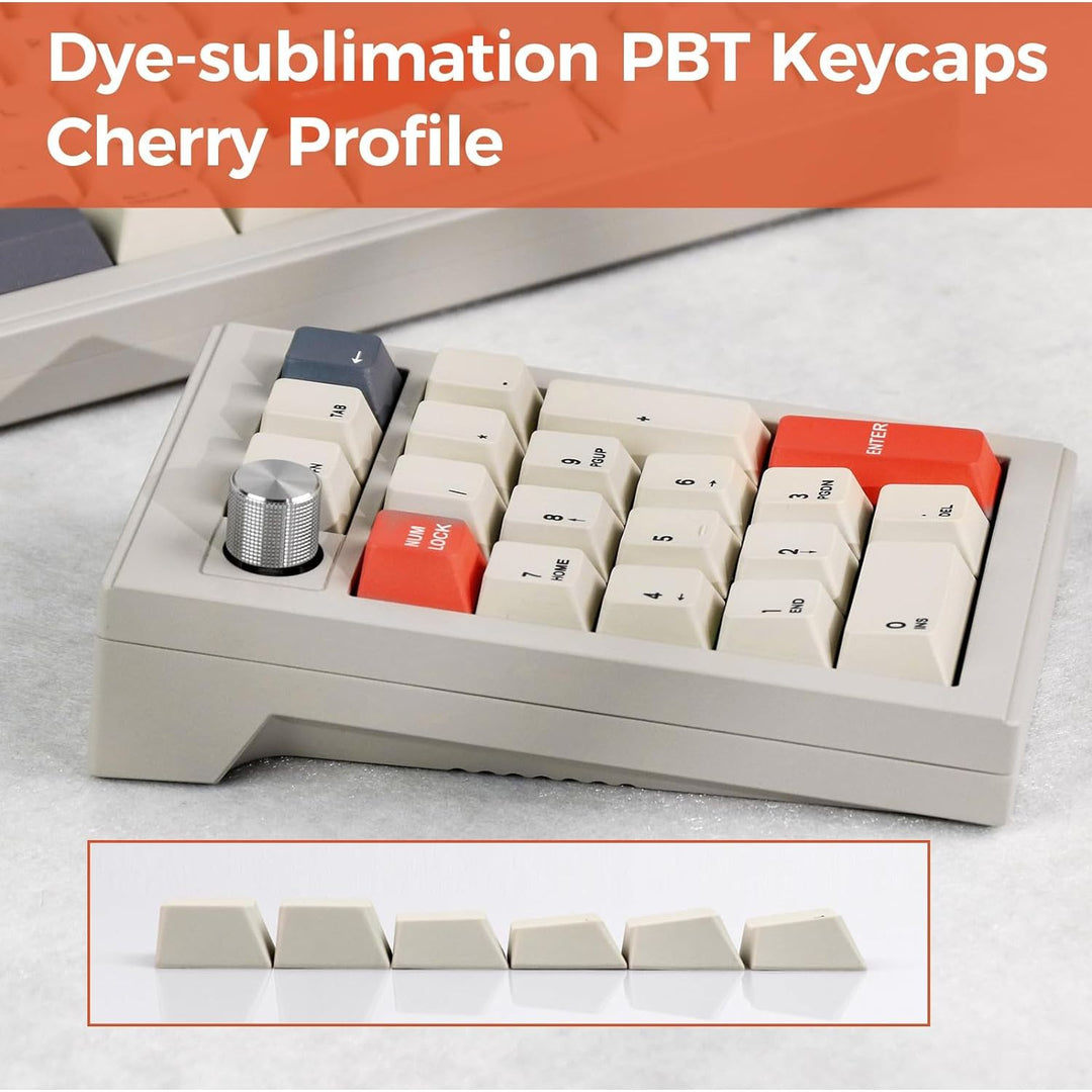 EPOMAKER CIDOO V21 VIA Programmable Gasket Number Pad, Bluetooth 5.0/2.4ghz/Wired Hot Swappable Numpad, with Aluminum Alloy Rotary Knob, 1000mAh Battery, Poron Foam for E - Sport Mac/Win - Just Closeouts Canada Inc.