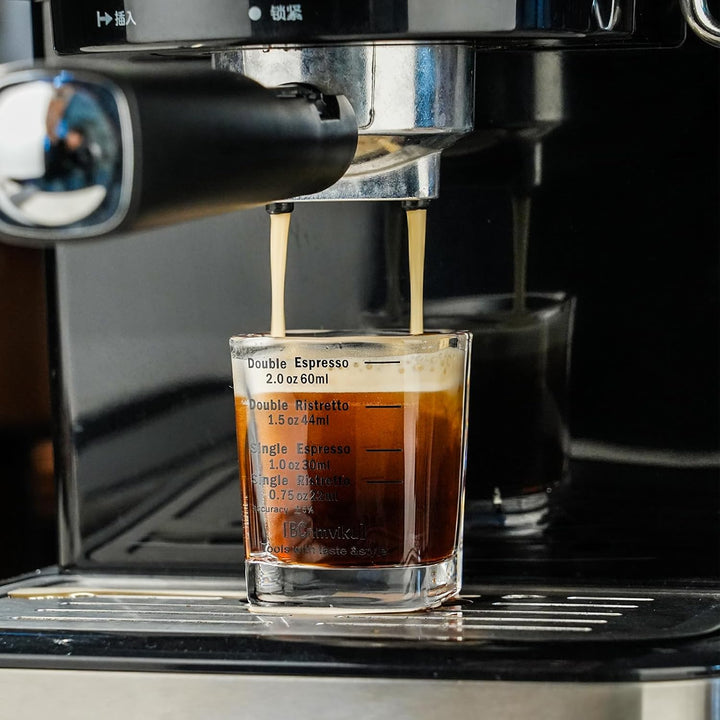 Espresso Shot Glasses Liquid Heavy Sturdy Glass Square Shot Glasses Measuring Cup Wine Glass 2 Pack 2oz/60ml by BCnmviku (2) - Just Closeouts Canada Inc.