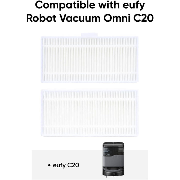 Eufy 2 Replacement Washable Filter, Compatible with eufy C20 Omni Robot Vacuum Cleaners - Just Closeouts Canada Inc.