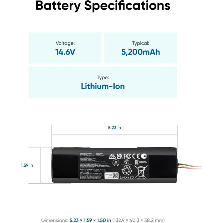 Eufy RoboVac Battery, Compatible with RoboVac X8, X8 Hybrid, X8 Pro, X8 Pro SES - Just Closeouts Canada Inc.