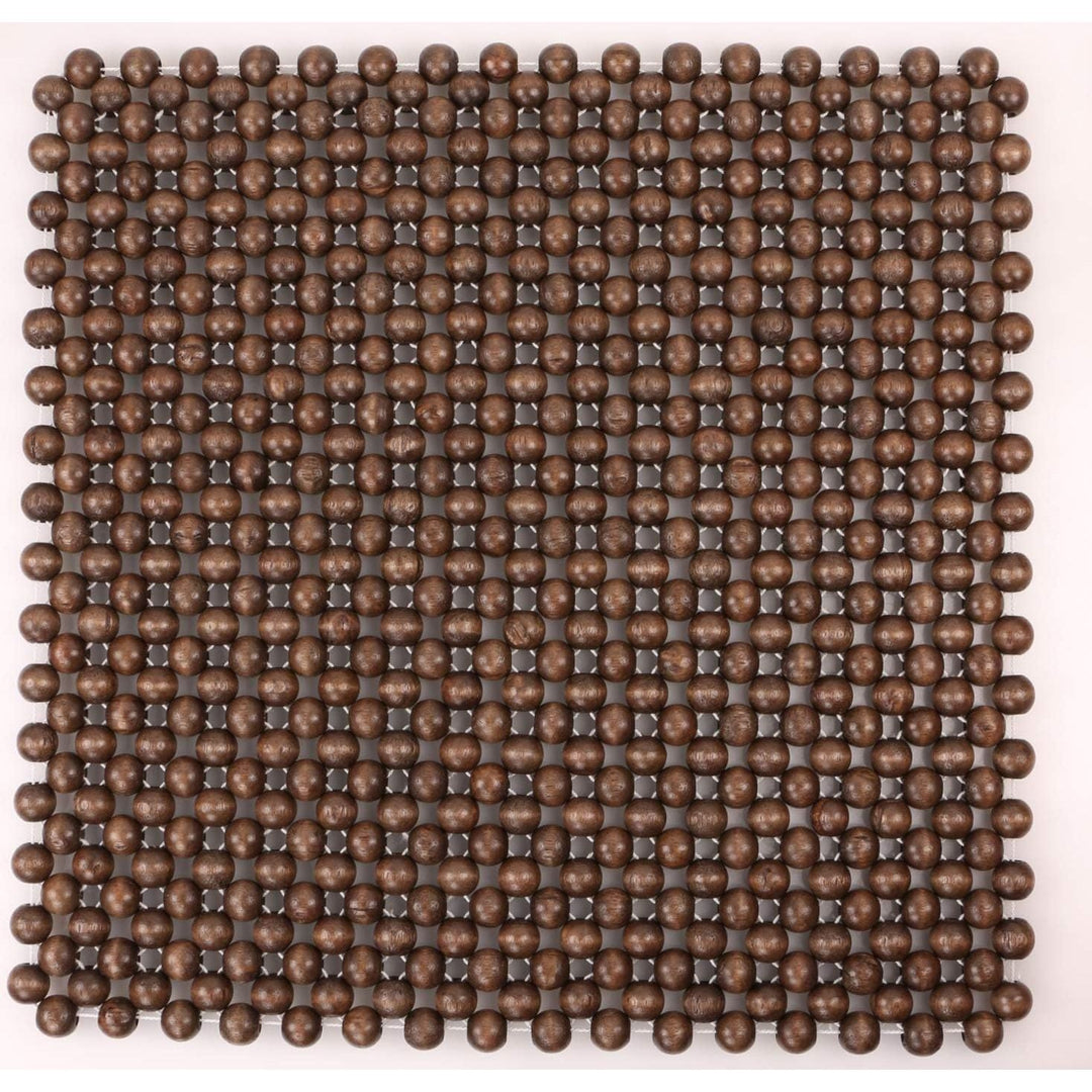 EXCEL LIFE Natural Wood Beaded Seat Cover Pad Mat Comfy Cool Summer Massage Seat Cushion (Square) Medium Size for Car, Sedan,SUV Office Chair - Just Closeouts Canada Inc.
