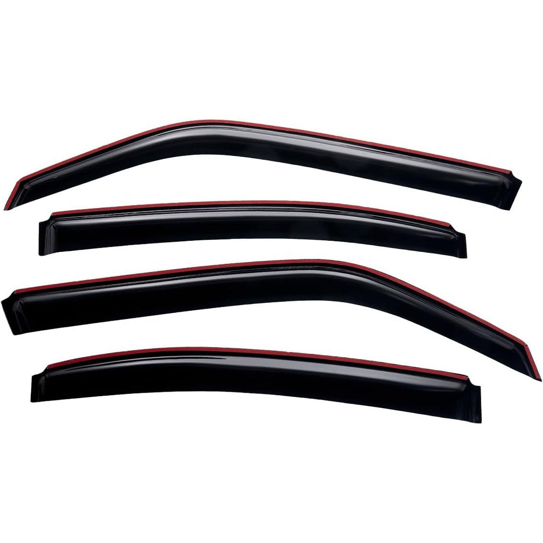 Extra Durable Clip - on in - Channel Auto Vent Window Visor, Fits 2006 - 2010 Dodge Charger, UV Protection Rain Guard, Original Wind Deflector, No - Drill Easy Install, Dark Smoke, 4 - Pcs - Just Closeouts Canada Inc.X002LEZ7Q1