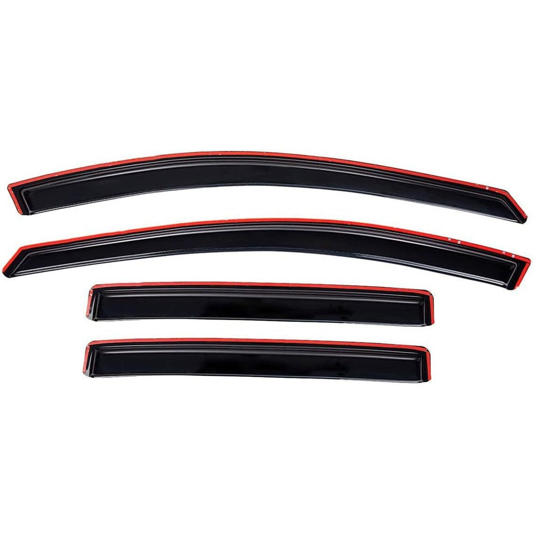 Extra Durable Clip - on in - Channel Auto Vent Window Visor, Fits 2013 - 2019 Ford Escape, UV Protection Rain Guard, Original Wind Deflector, No - Drill Easy Install, Dark Smoke, 4 - Pcs - Just Closeouts Canada Inc.X002MTWFG5