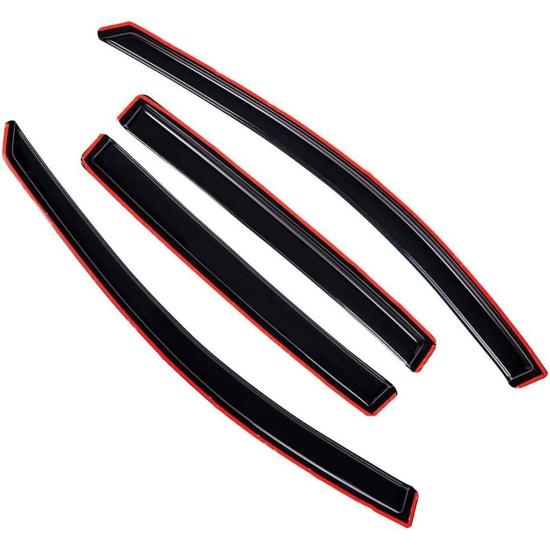 Extra Durable Clip - on in - Channel Auto Vent Window Visor, Fits 2013 - 2019 Ford Escape, UV Protection Rain Guard, Original Wind Deflector, No - Drill Easy Install, Dark Smoke, 4 - Pcs - Just Closeouts Canada Inc.X002MTWFG5