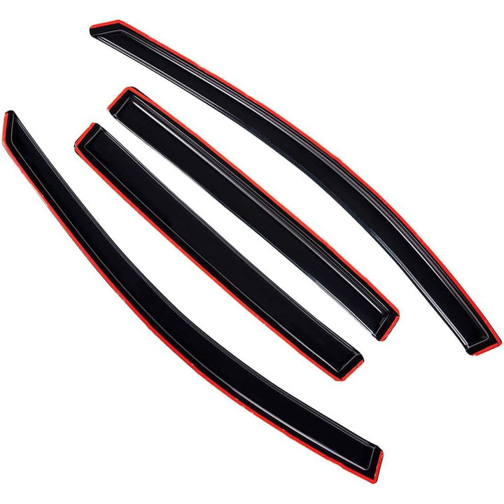 Extra Durable Clip - on in - Channel Auto Vent Window Visor, Fits 2013 - 2019 Ford Escape, UV Protection Rain Guard, Original Wind Deflector, No - Drill Easy Install, Dark Smoke, 4 - Pcs - Just Closeouts Canada Inc.X002MTWFG5