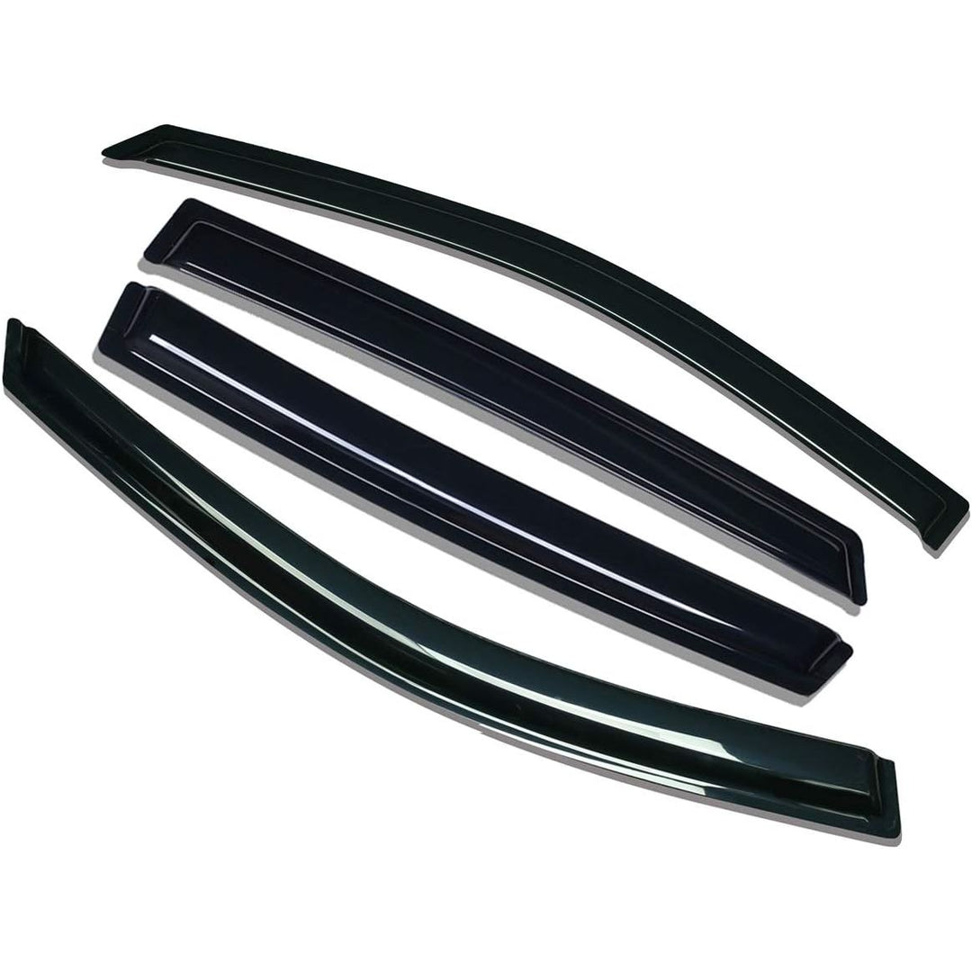 Extra Durable Outside Mount Auto Vent Window Visor, Fits 2015 - 2019 Subaru Outback, UV Protection Rain Guard, Original Wind Deflector, No - Drill Easy Install, Dark Smoke, 4 - Pcs - Just Closeouts Canada Inc.X00294T8EZ