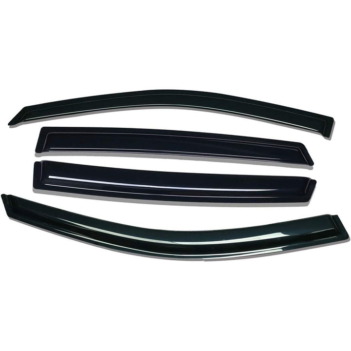 Extra Durable Outside Mount Auto Vent Window Visor, Fits 2015 - 2019 Subaru Outback, UV Protection Rain Guard, Original Wind Deflector, No - Drill Easy Install, Dark Smoke, 4 - Pcs - Just Closeouts Canada Inc.X00294T8EZ
