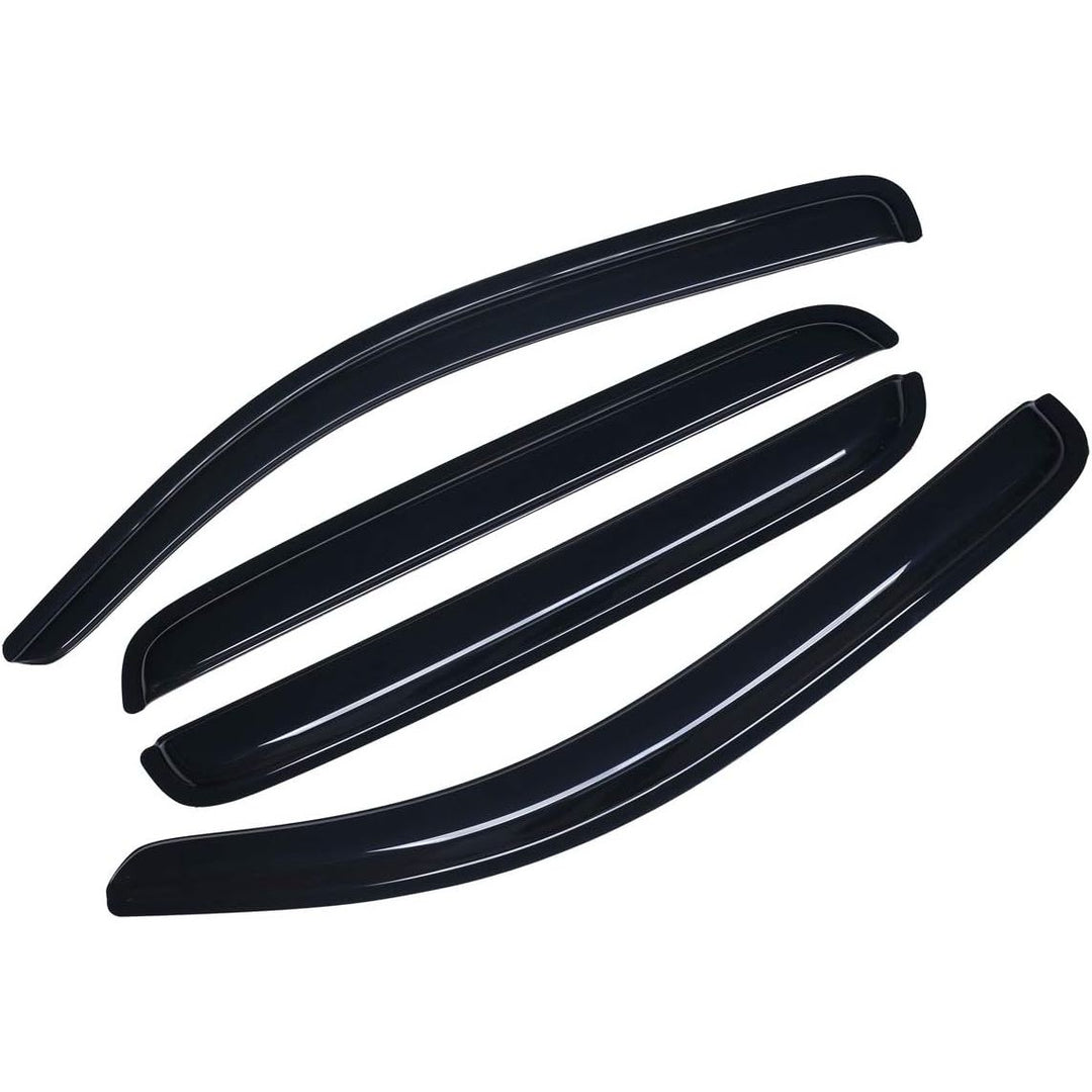 Extra Durable Outside - Mount Auto Vent Window Visor, Fits 2016 - 2023 Toyota Tacoma, Double Cab, UV Protection Rain Guard, Original Wind Deflector, No - Drill Easy Install, Dark Smoke, 4 - Pcs - Just Closeouts Canada Inc.X002207735