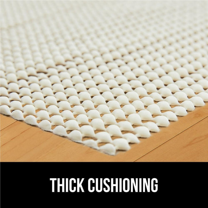 Extra Strong Rug Pad Gripper, 2.5x9 FT, Grips Keep Area Rugs in Place, Thick, Slip and Skid Resistant Pads for Hard Floors, Under Carpet Mat Cushion and Hardwood Floor Protection - Just Closeouts Canada Inc.