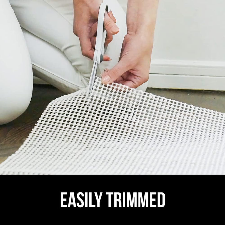 Extra Strong Rug Pad Gripper, Grips Keep Area Rugs in Place, Thick, Slip and Skid Resistant Pads for Hard Floors, Under Carpet Mat Cushion and Hardwood Floor Protection, 2x8 FT - Just Closeouts Canada Inc.