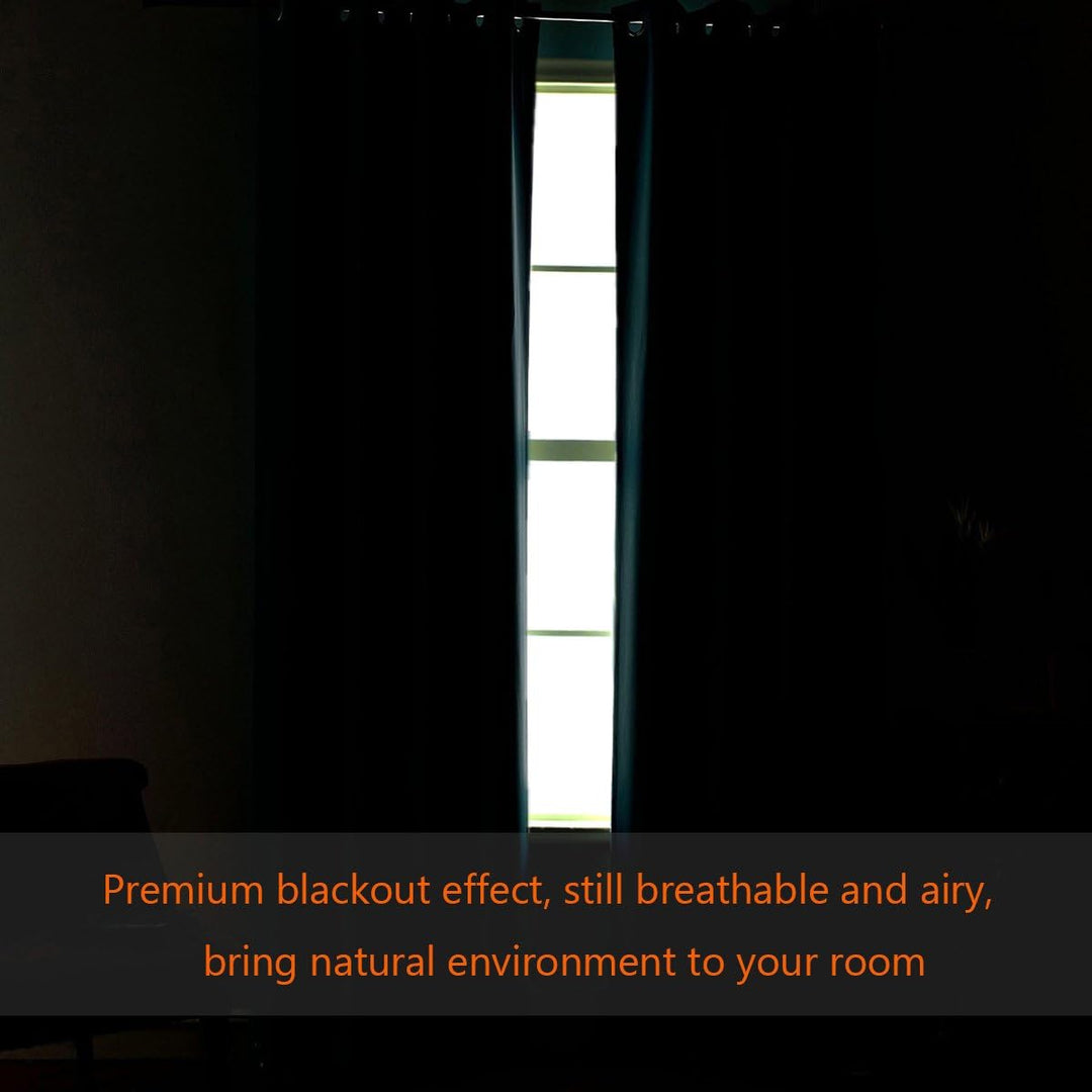 Extra Wide Blackout Curtain for Living Room Thermal Insulated Light Blocking Room Darkening Grommet Curtain Drapes for Patio Door/Bedroom/Home Theater, 100" Wide by 96" Long, 1 Panel, Cream - Just Closeouts Canada Inc.
