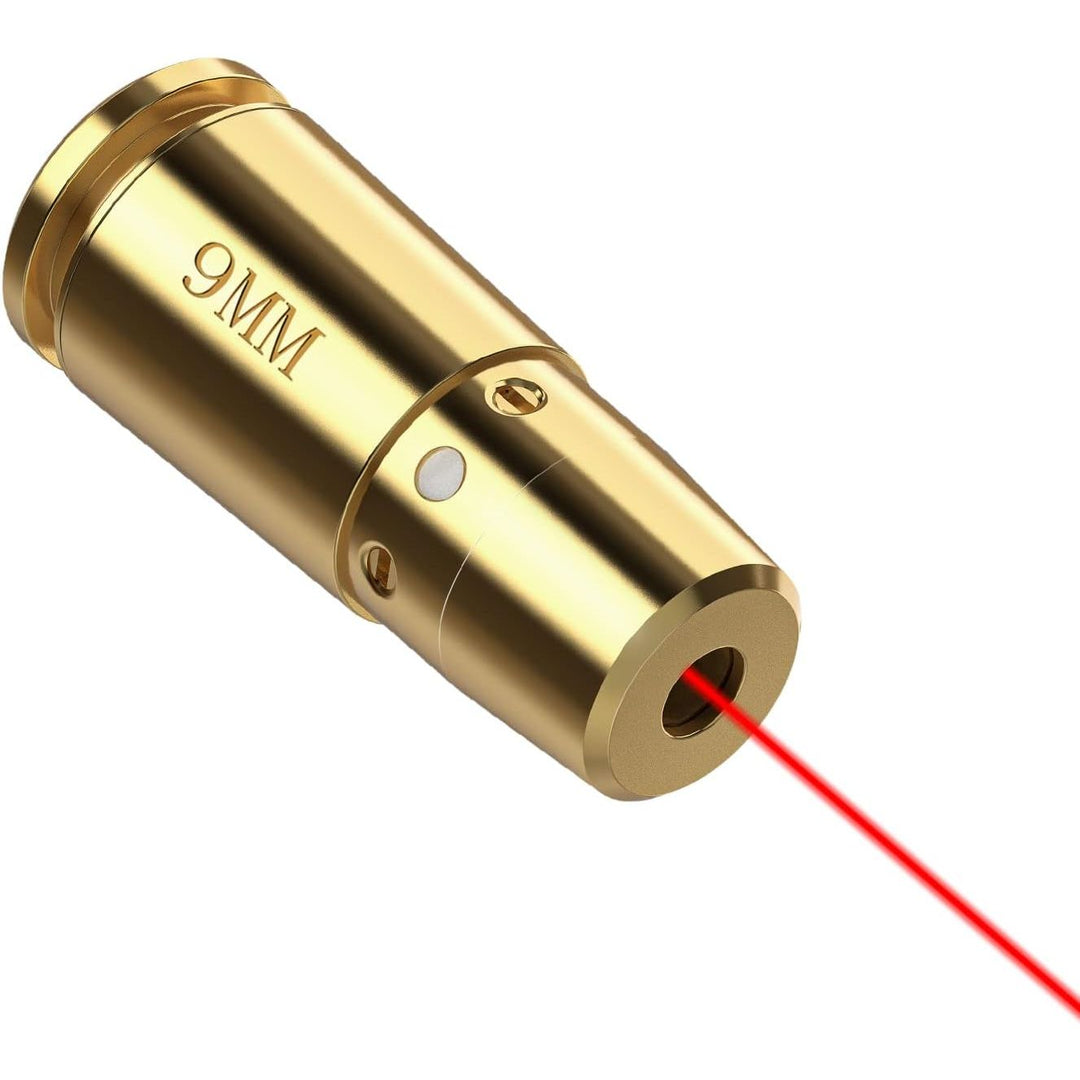 EZshoot Bore Sight 9mm Red Laser Boresighter with 4 Sets of Batteries - Just Closeouts Canada Inc.