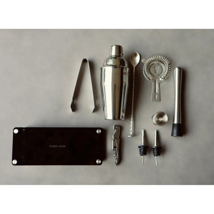 Faded Lines 10 Piece Mixology Set - Just Closeouts Canada Inc.