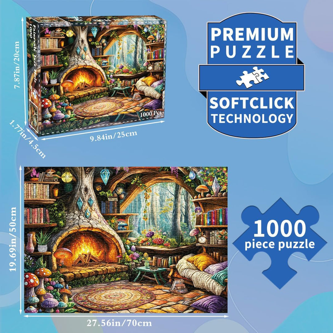 Fairy Tale Tree Hollow 1000-Piece Jigsaw Puzzle - Just Closeouts Canada Inc.X004MMOE91