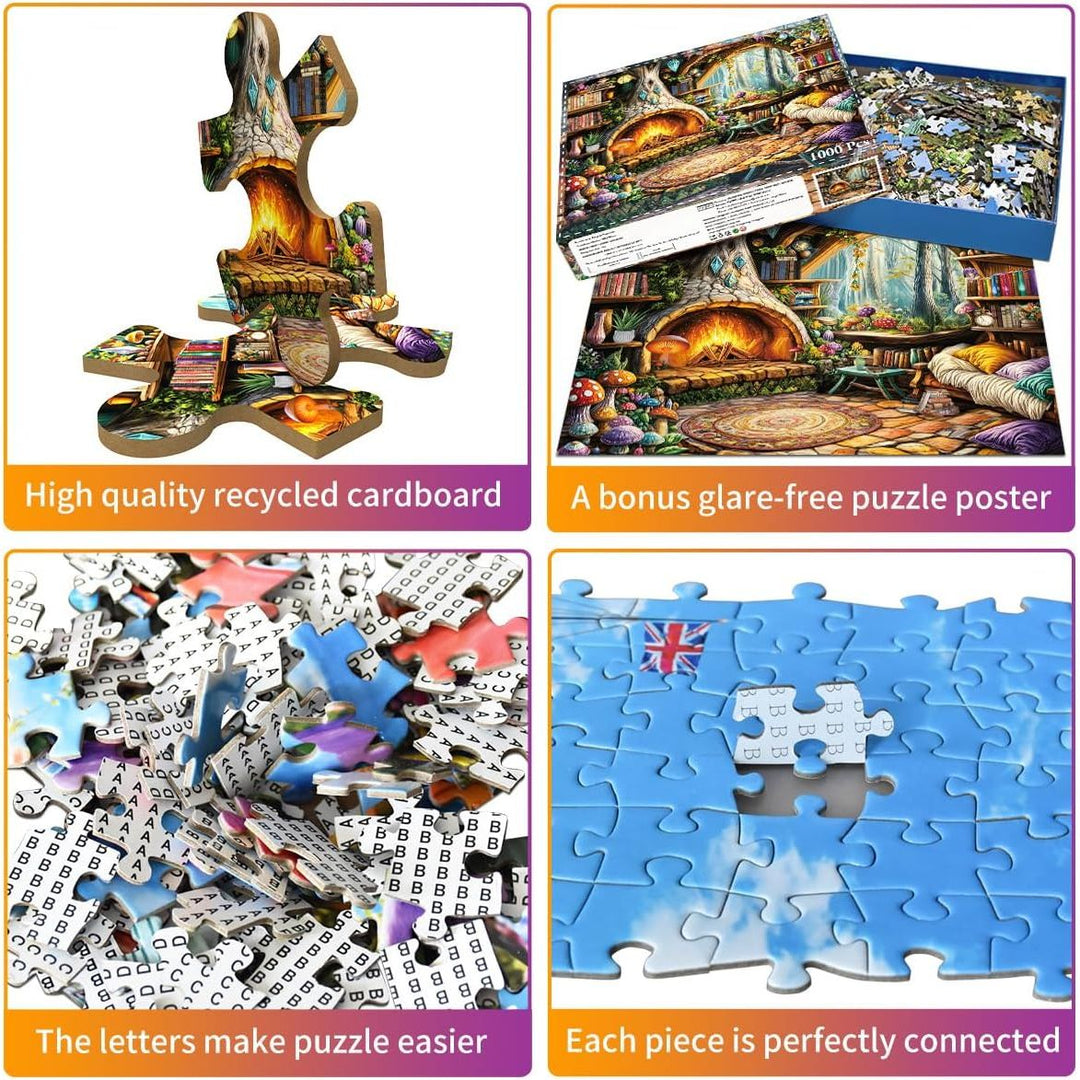 Fairy Tale Tree Hollow 1000-Piece Jigsaw Puzzle - Just Closeouts Canada Inc.X004MMOE91