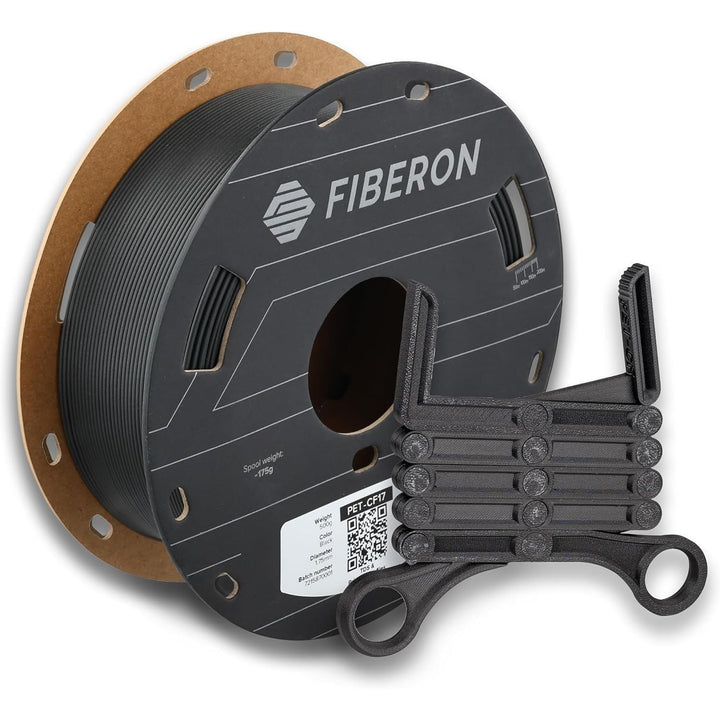 Fiberon PET - CF17 3D Printing Filament Black 1.75mm 0.5kg, Excellent Stable Stiffness - Fiberon Carbon Fiber Reinforced PET 3D Printer Filament, Ideal for Jigs and Fixtures - Just Closeouts Canada Inc.FL01001