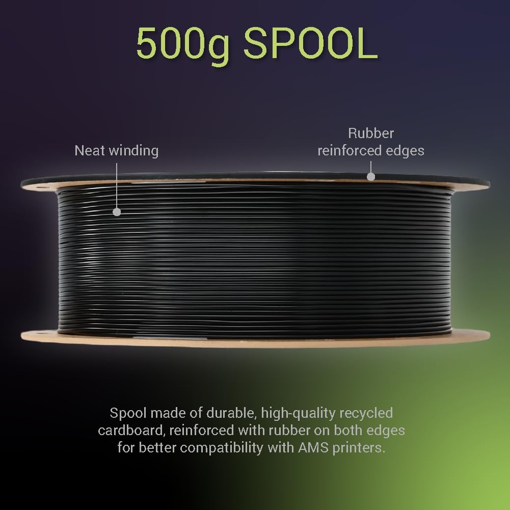 Fiberon PETG - ESD Filament 1.75mm Black 0.5kg Ð Electrostatic Discharge Safe, Tough PETG 3D Printer Filament for Electronics Industry. 111 - Fiberon Petg - esd 1.75mm Black 0.5kg (Hex Code: 161618) - Just Closeouts Canada Inc.FB03001