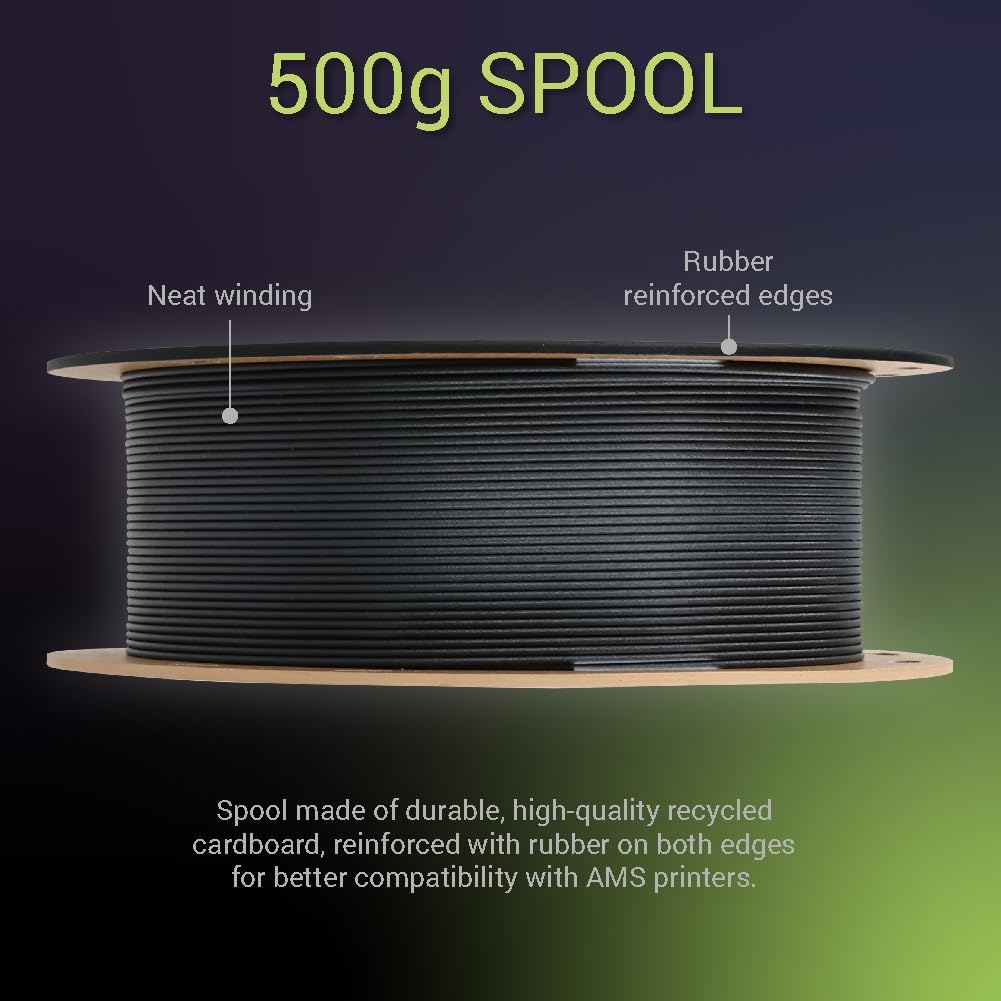 Fiberon PPS - CF10 Filament Black 1.75mm 0.5kg, Extreme Heat Resistance - Fiberon Carbon Fiber Reinforced PPS 3D Printing Filament Ideal for Molding - Just Closeouts Canada Inc.FM01001