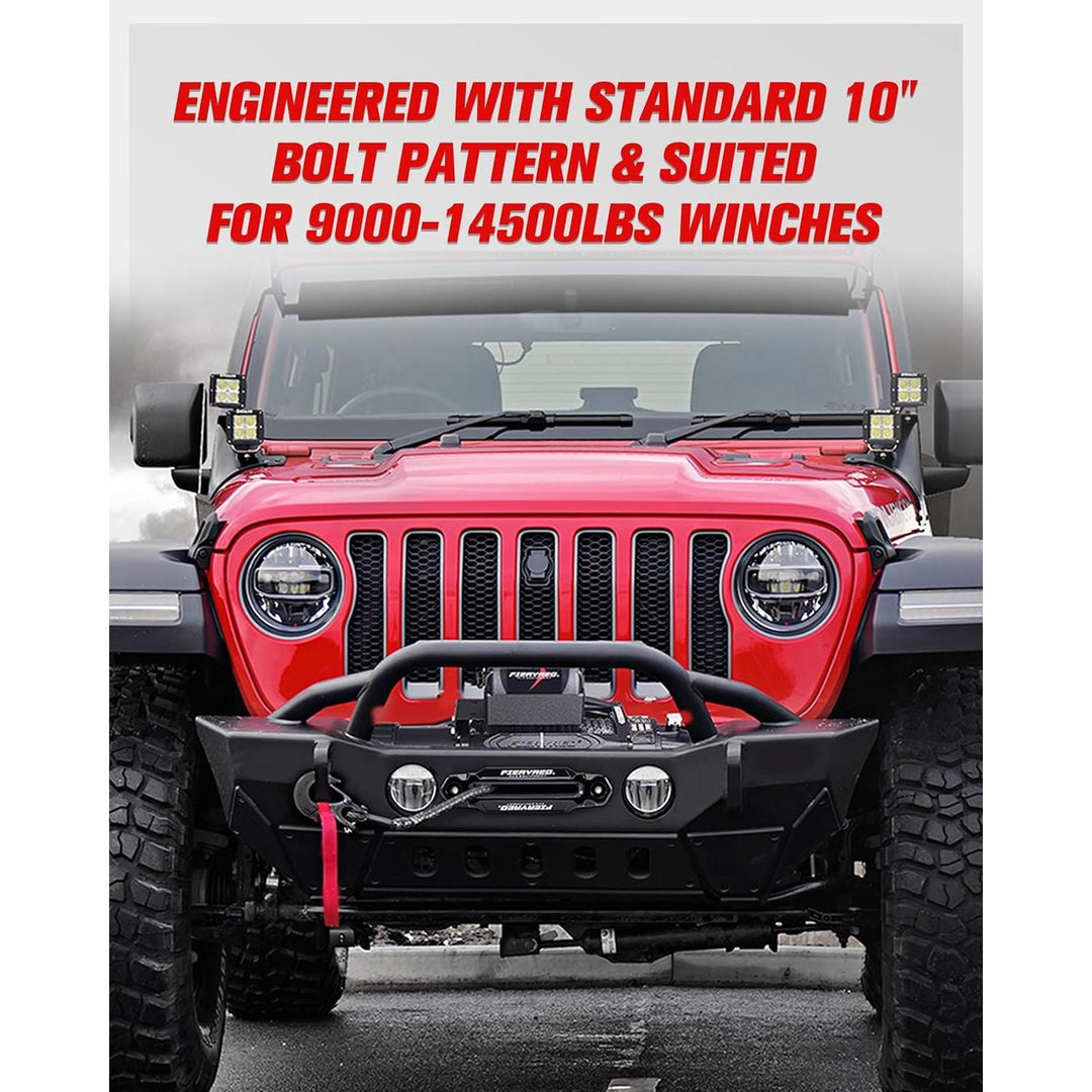 FIERYRED Winch Hawse Fairlead 10 Inch Aluminum Fairlead for Synthetic Rope, Suitable for 9000 - 14500 LBS Winch - Just Closeouts Canada Inc.