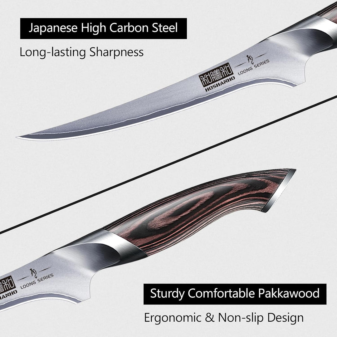 Fillet Knife 7 Inch, Super Sharp Japanese Fish Boning Knife - Just Closeouts Canada Inc.X003ZP7T8T