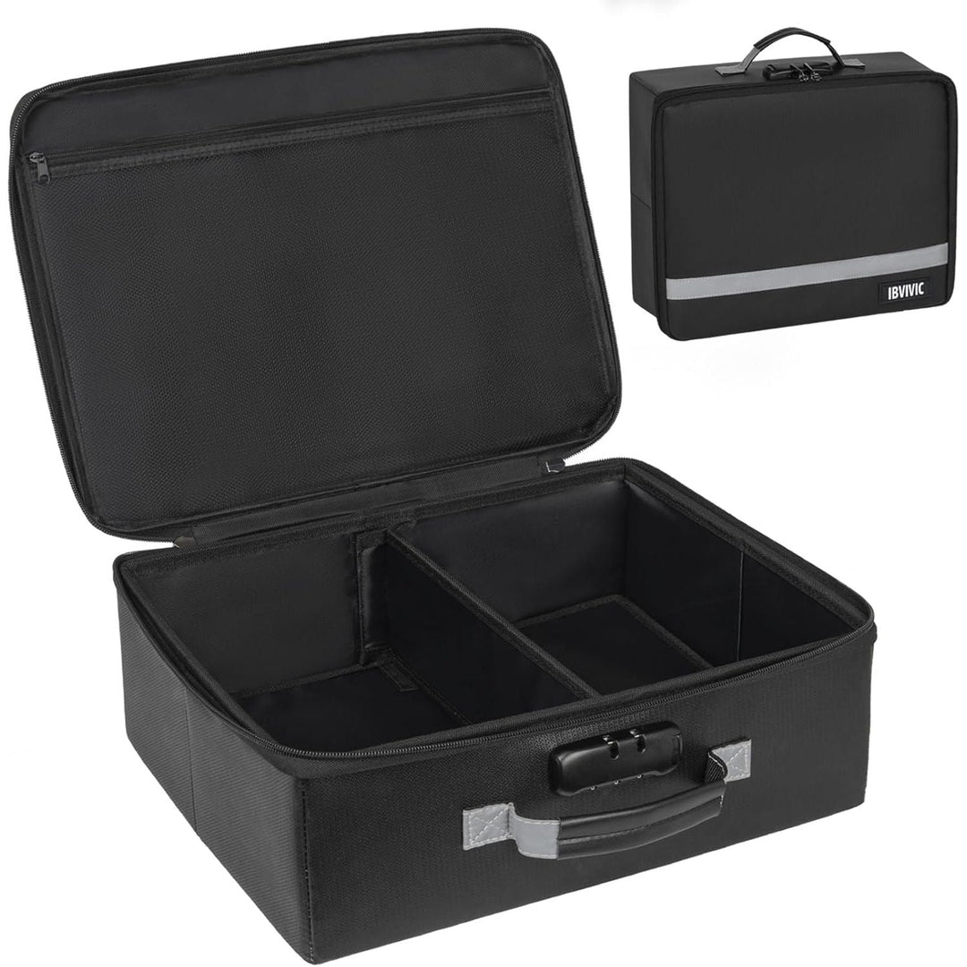 Fire - resistant Photo Storage Box, Photo Organizer with Lock, Portable Photo Storage Containers Suitable for Storing 20pcs 4" x 6" Photo Cases, Includes Photo Storage Containers - Just Closeouts Canada Inc.X004ELOU03
