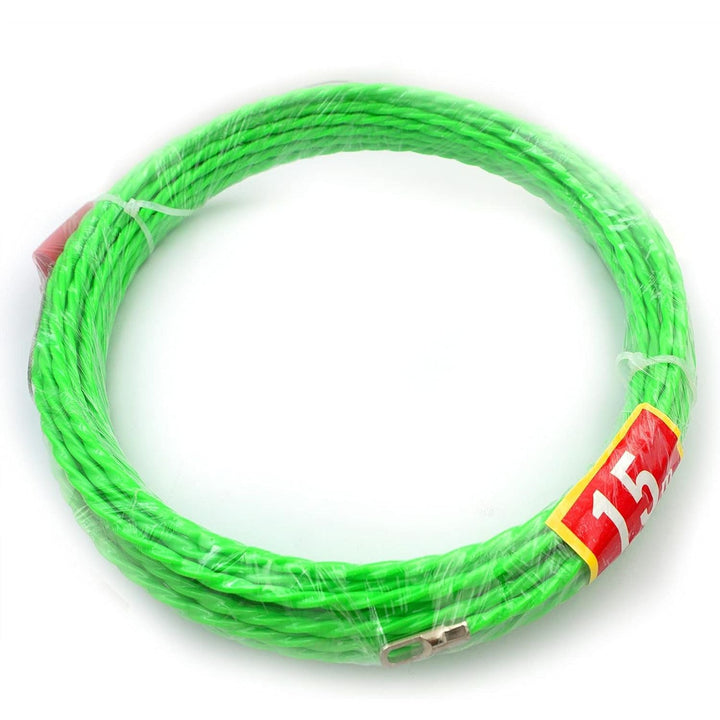 Fish Tape 49FT Wire Fishing Tools Cable Pulling Wire 4.5mm Diameter, Ideal for Cable Runs 15m - Just Closeouts Canada Inc.
