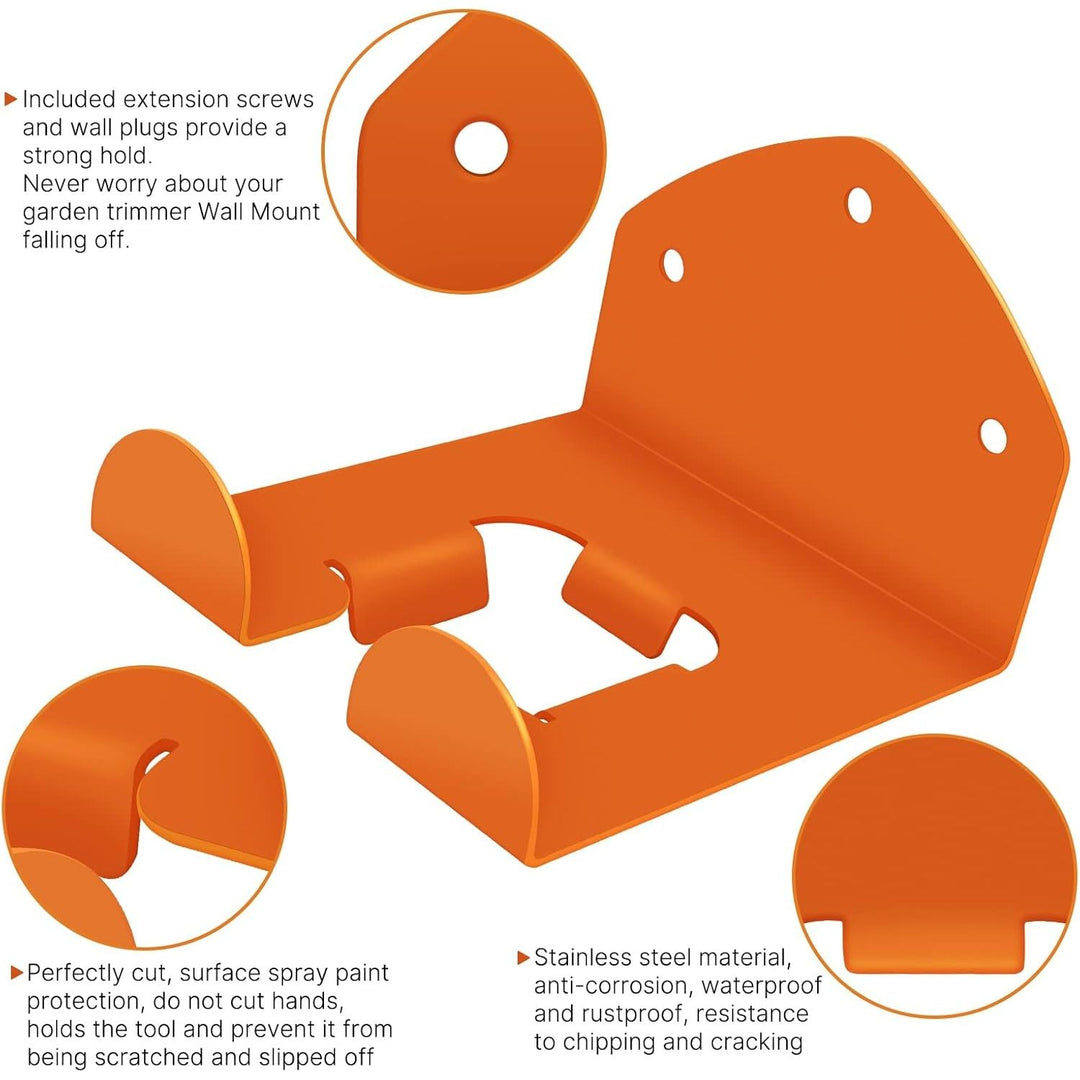 FLEXI RODS Garage Storage Garage Organizer Trimmer Rack Garden Power Tool Hanger for Grass Trimmer, Hedge Trimmer, Garage Wall, Garage Trimmer, Garden Tools, 1 Pack - Just Closeouts Canada Inc.