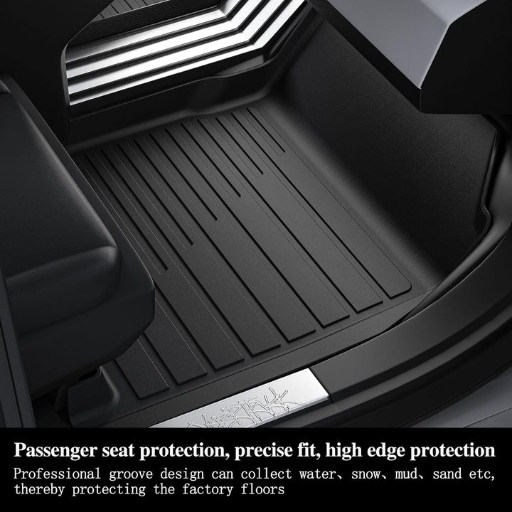 Floor Liners & Large Cargo Liners for 2024 - 2025 Hyundai Santa FE Hybrid（Non Pure Gasoline car）,TPE All Weather Protection Car Floor Mats with Large Trunk Mat Covering The backrest - Just Closeouts Canada Inc.X004A9V2ZF