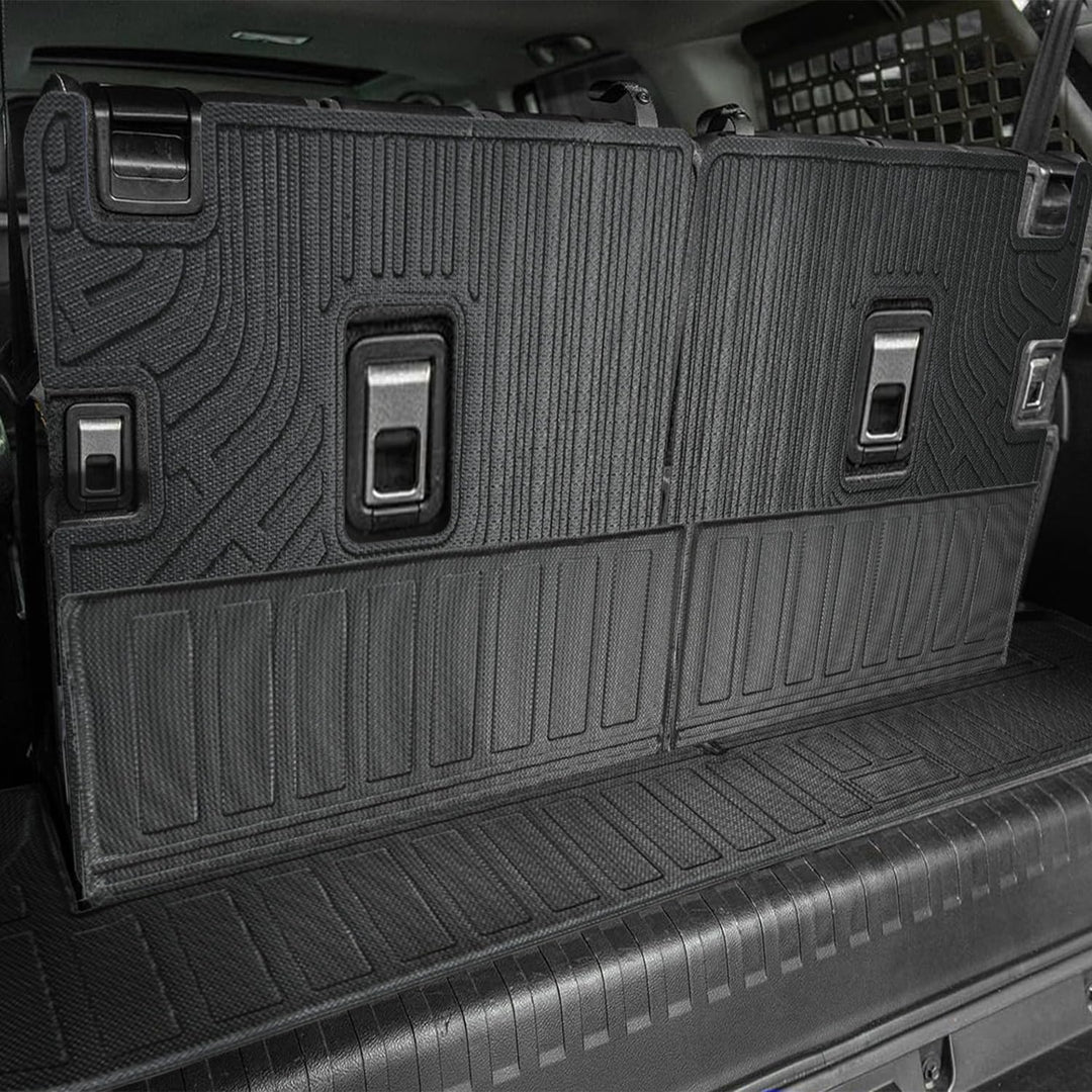 Floor Mats for Toyota 4Runner 2010-2024 Floor Mats & Cargo Liner with Backrest Mat Full Set 7 Seater All Weather Protection TPE for Toyota 4Runner Accessories Waterproof Heavy - Just Closeouts Canada Inc.