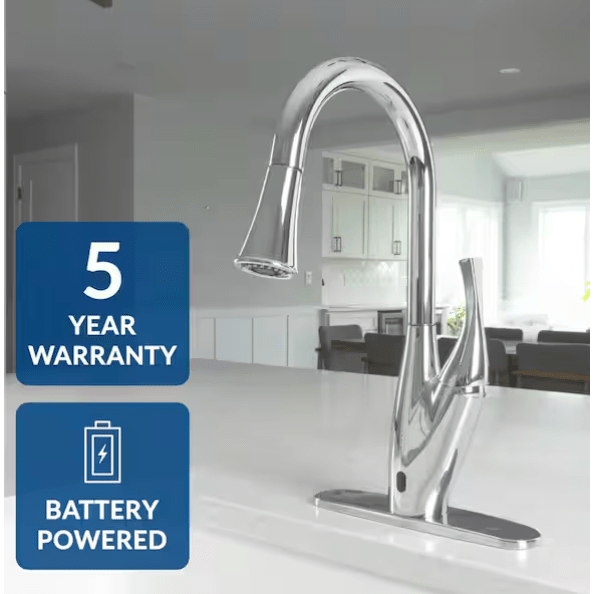 FLOW X Series Single - Handle Pull - Down Sprayer Manual & Motion Sensor Kitchen Faucet, Chrome - Just Closeouts Canada Inc.FLOWX-CP