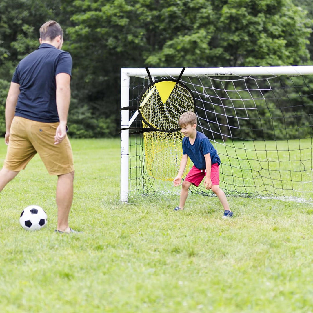 Focenat Football Goal, Soccer Top Bins Target Net, Soccer Target Goal, Football Target Net, Target Goal Net with Adjustable Straps, Football Net for Kids, Adults, Kicking, Shooting - Just Closeouts Canada Inc.