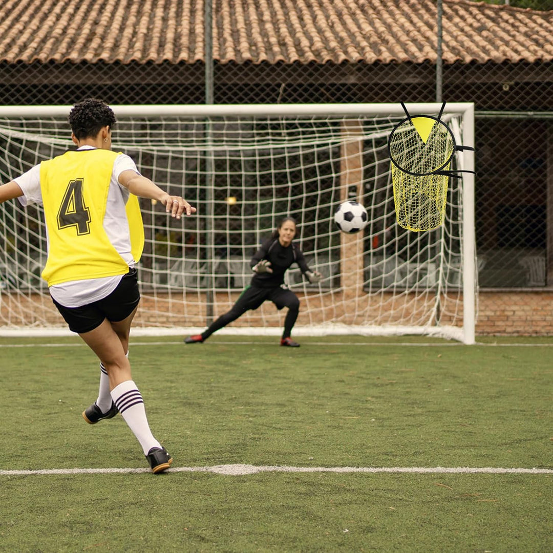 Focenat Football Goal, Soccer Top Bins Target Net, Soccer Target Goal, Football Target Net, Target Goal Net with Adjustable Straps, Football Net for Kids, Adults, Kicking, Shooting - Just Closeouts Canada Inc.