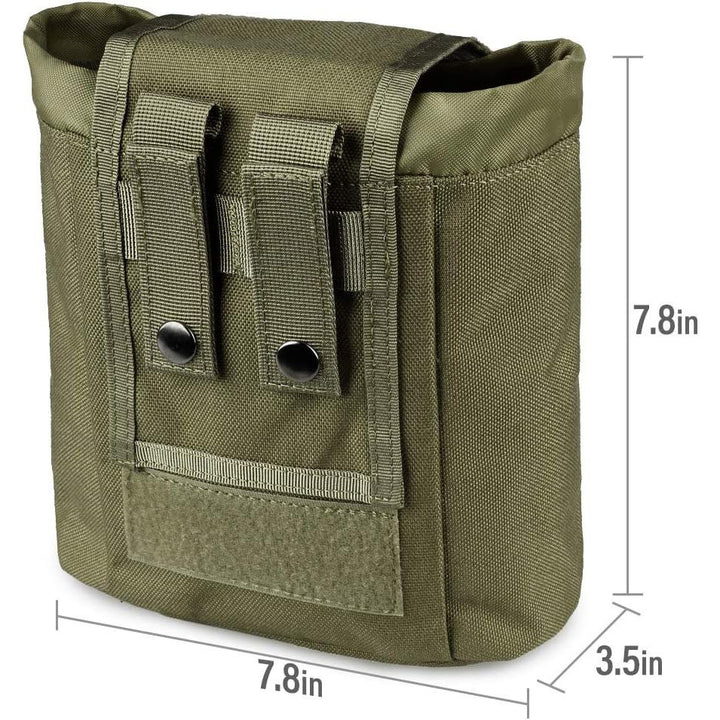 Foldable MOLLE Dump Pouch with Canada Flag Patch – Army Green - Just Closeouts Canada Inc.