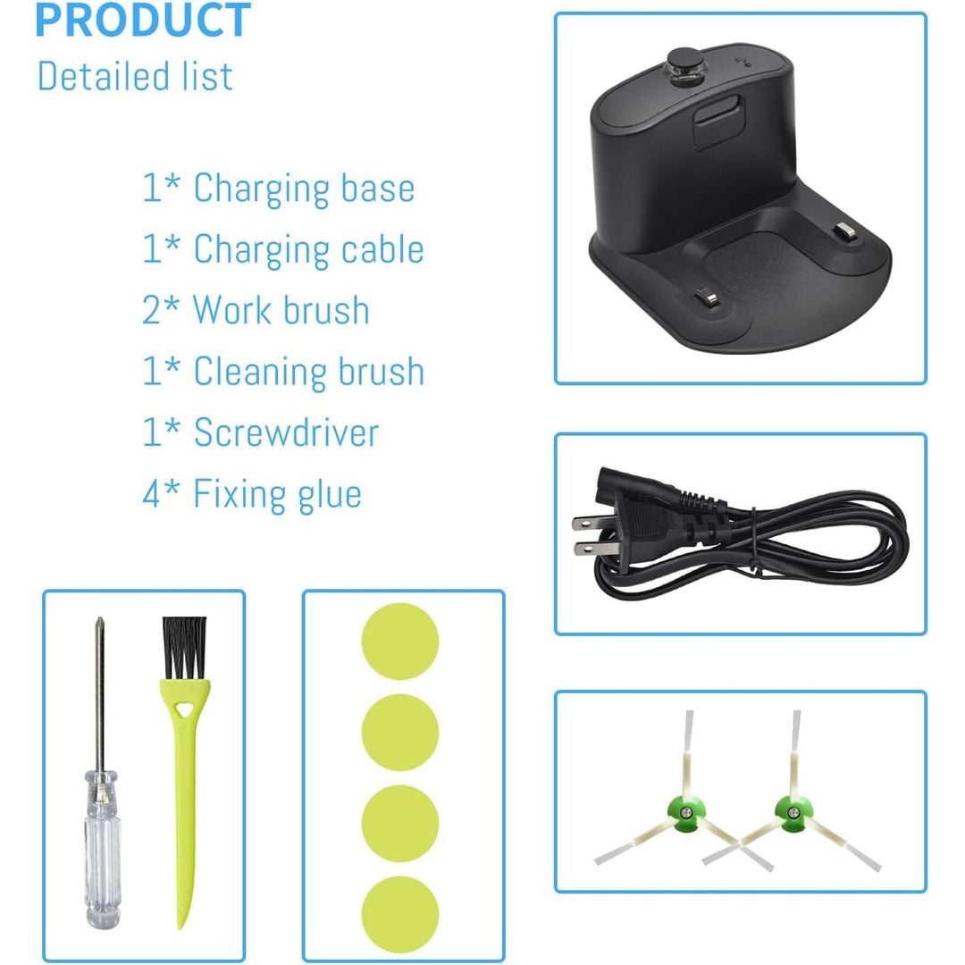 For Roomba Charger, for Roomba Charging Dock, for Roomba Charger Base, Replacement for Roomba Docking Station for Roomba e5 e6 i1 i3 i4 i6 i7 i8 500 600 700 800 900 Series 4452369 ADF - N1 17170 17064 - Just Closeouts Canada Inc.
