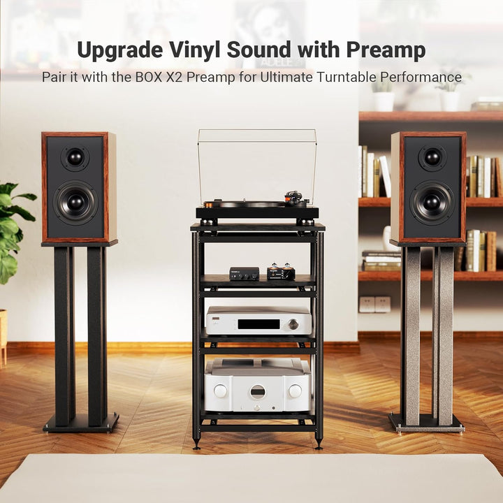 Fosi Audio TB10D 2 Channel Stereo Amplifier, Class D Mini Power Integrated Amplifiers 600W for Passive Speakers/Bass Shaker, Home Audio Component Desktop Amp Receiver TPA3255 with Bass Treble Control - Just Closeouts Canada Inc.