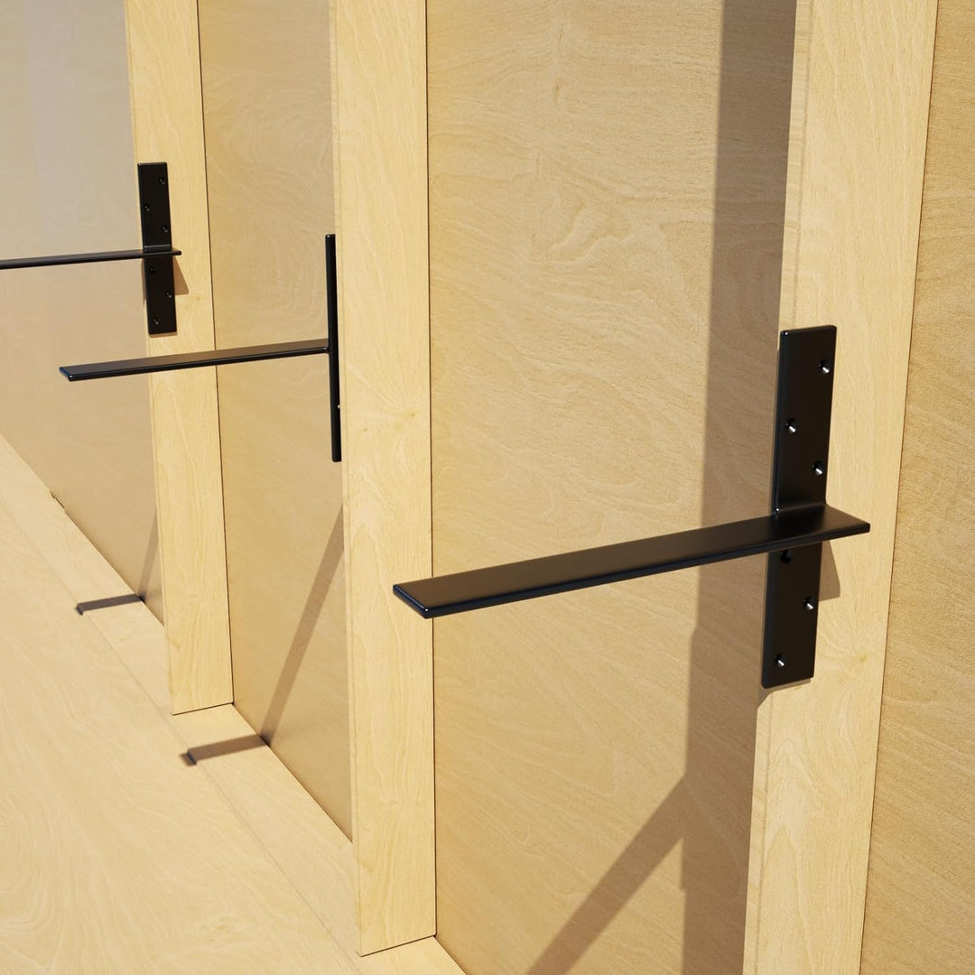 Free Hanging Countertop Support Bracket 18"Lx2 1/2"W Hidden Floating Wall Bracket 3/8" Thick Heavy Duty Granite Countertop Bracket Hidden Shelf Bracket for Floating Wall Bars,Wall Bench Seats,Vanities - Just Closeouts Canada Inc.