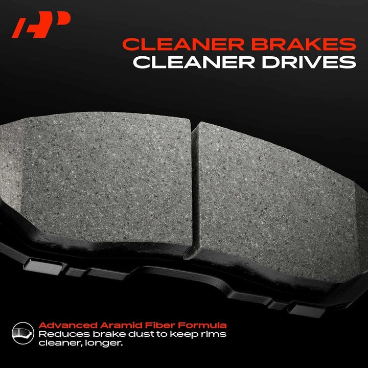 Front Ceramic Brake Pads for Ram 1500 Mega Cab & 2500/3500, 4-Piece - Just Closeouts Canada Inc.