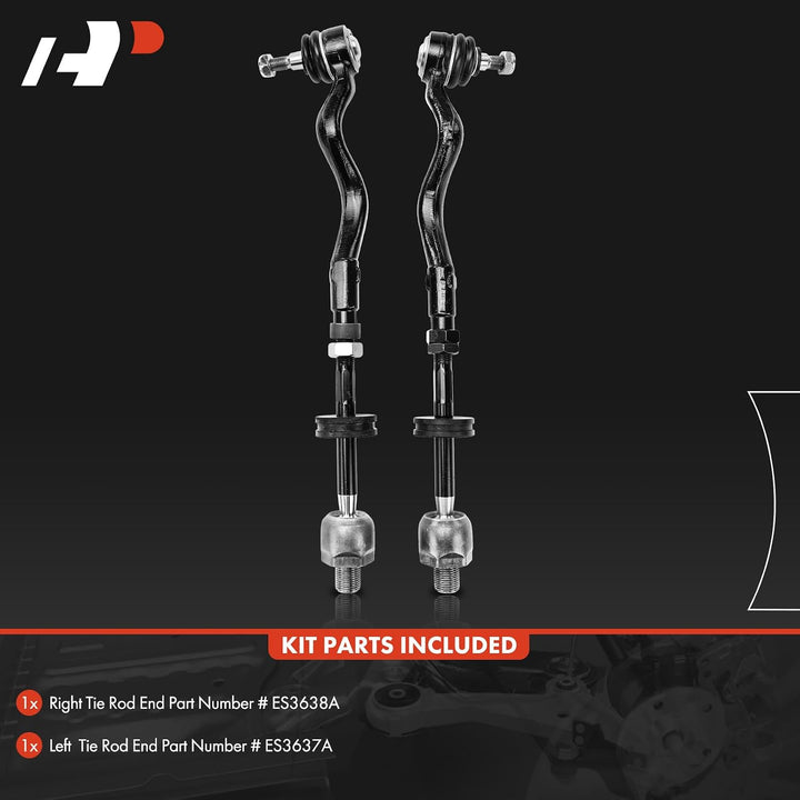 Front Inner & Outer Tie Rod Assembly Pair for BMW 3 Series, M3 & Z3 - Just Closeouts Canada Inc.