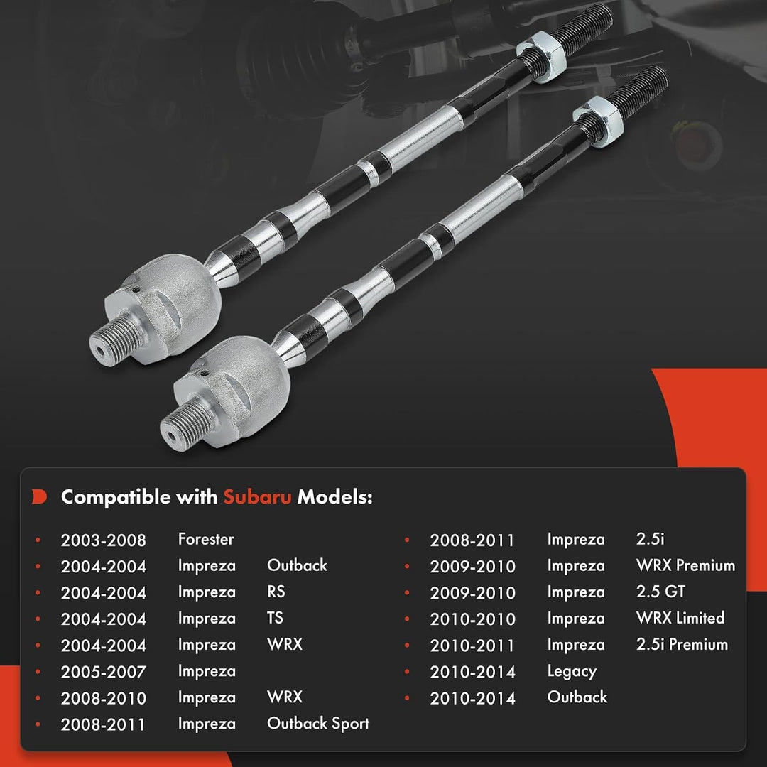 Front Inner Tie Rod Ends for Outback, Forester & Impreza, Pair - Just Closeouts Canada Inc.