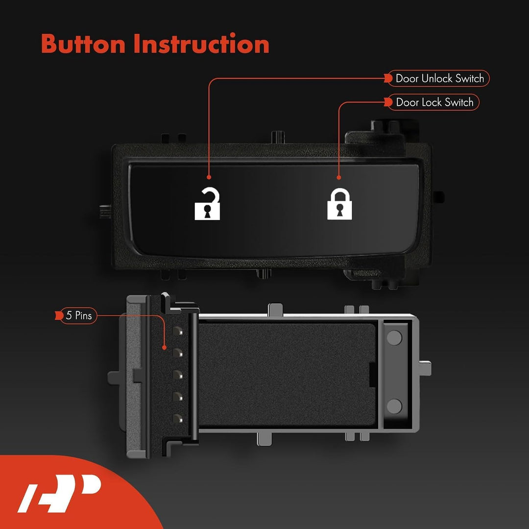 Front Left Power Door Lock Switch for Silverado & Sierra - Just Closeouts Canada Inc.